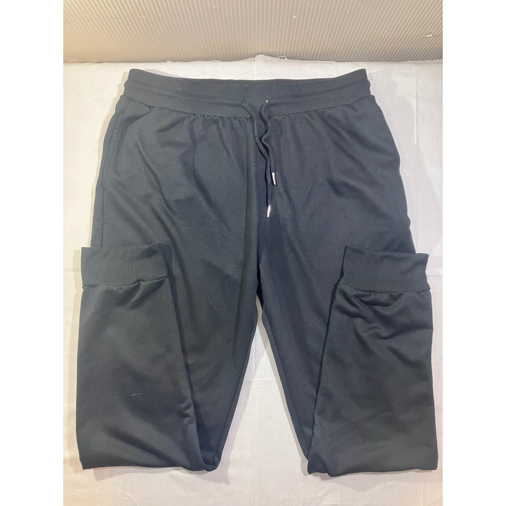 Black Ice Premium Clothing Mens 2XL Jogger Sweatpants Black Drawstring Polyester